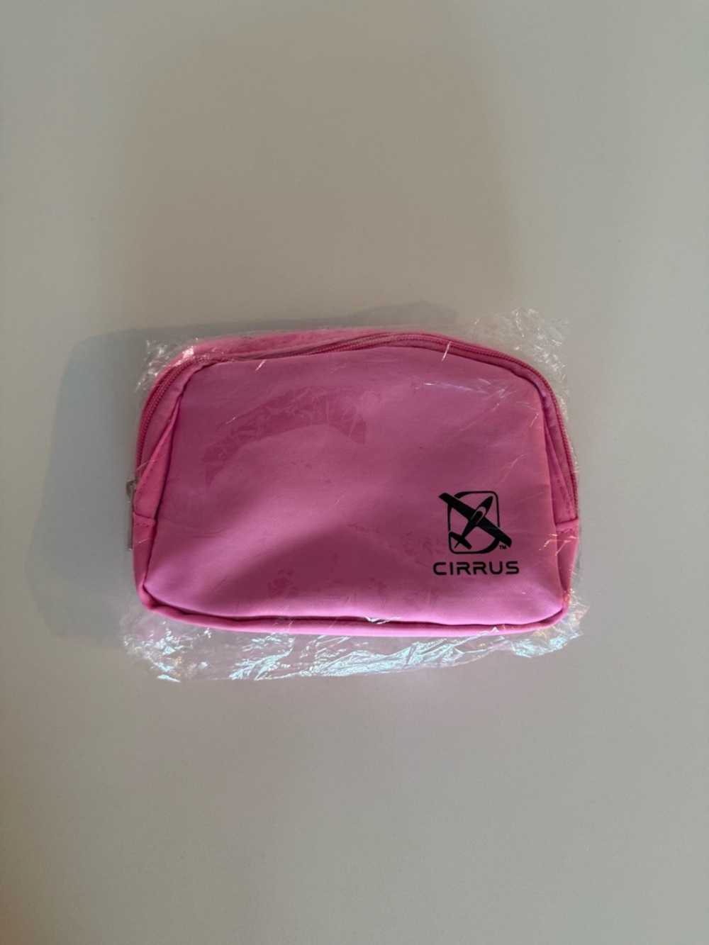 Cirrus Pink Travel Crossbody Waist Pouch with Zipper